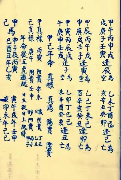 择日抄本一一禄马择日